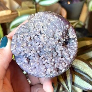 🍇Indonesian Grape Amethyst Raw & Polished Crystal Sphere🍇